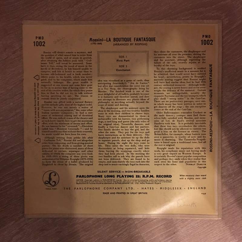 Rossini-Respighi: La Boutique Fantasque  - Vinyl LP Record - Opened  - Very-Good- Quality (VG-)