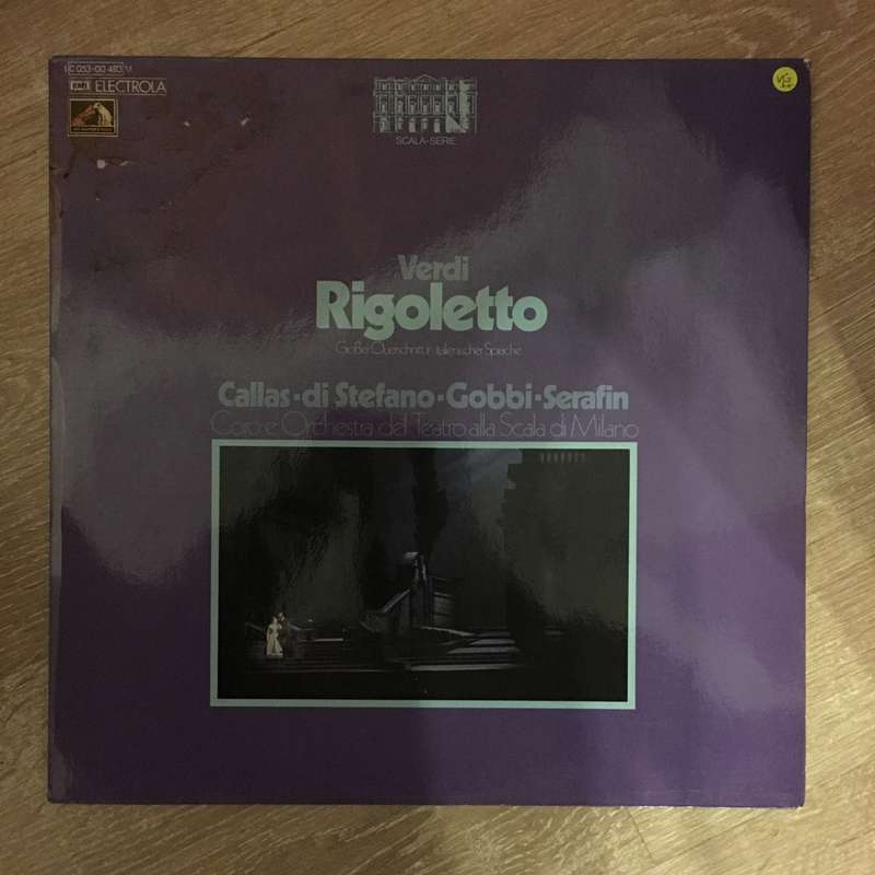 Verdi  - Callas, di Stefano, Gobbi, Serafin - Vinyl LP Record - Opened  - Very-Good+ Quality (VG+)