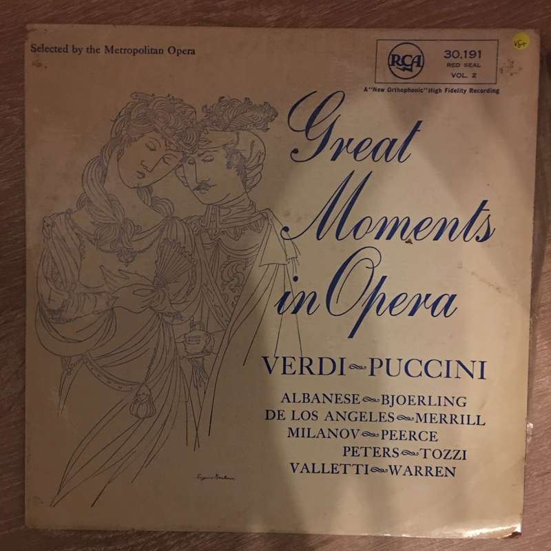 Various  Great Moments Of Opera - Verdi, Puccini - Vinyl LP Record - Opened  - Very-Good+ Q...