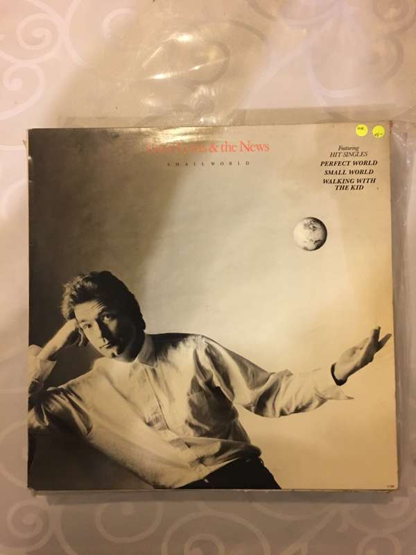 Huey Lewis and The News - Small World - Vinyl LP Record - Opened  - Very-Good- Quality (VG-)