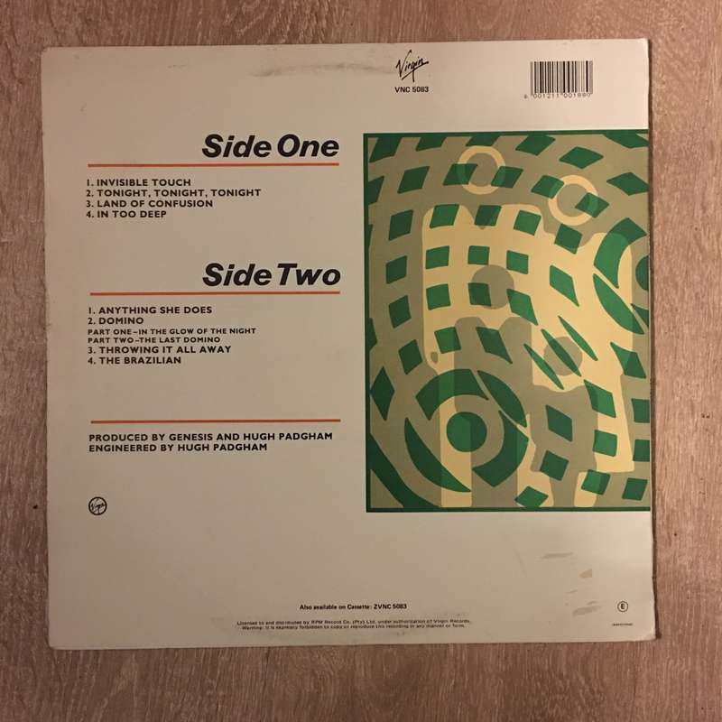 Genesis - Invisible Touch - Vinyl LP Record (VG+)
