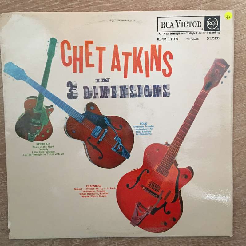 Chet Atkins  Chet Atkins In Three Dimensions - Vinyl LP Record - Opened  - Very-Good+ Quali...