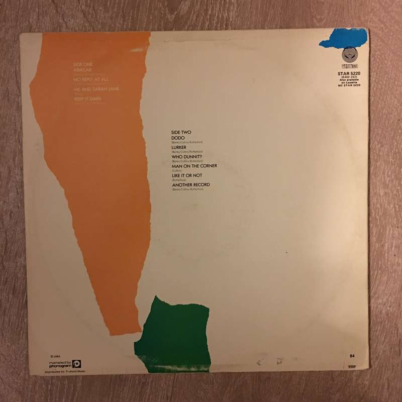 Genesis - Abacab - Vinyl LP Record - Opened  - Very-Good- Quality (VG-)