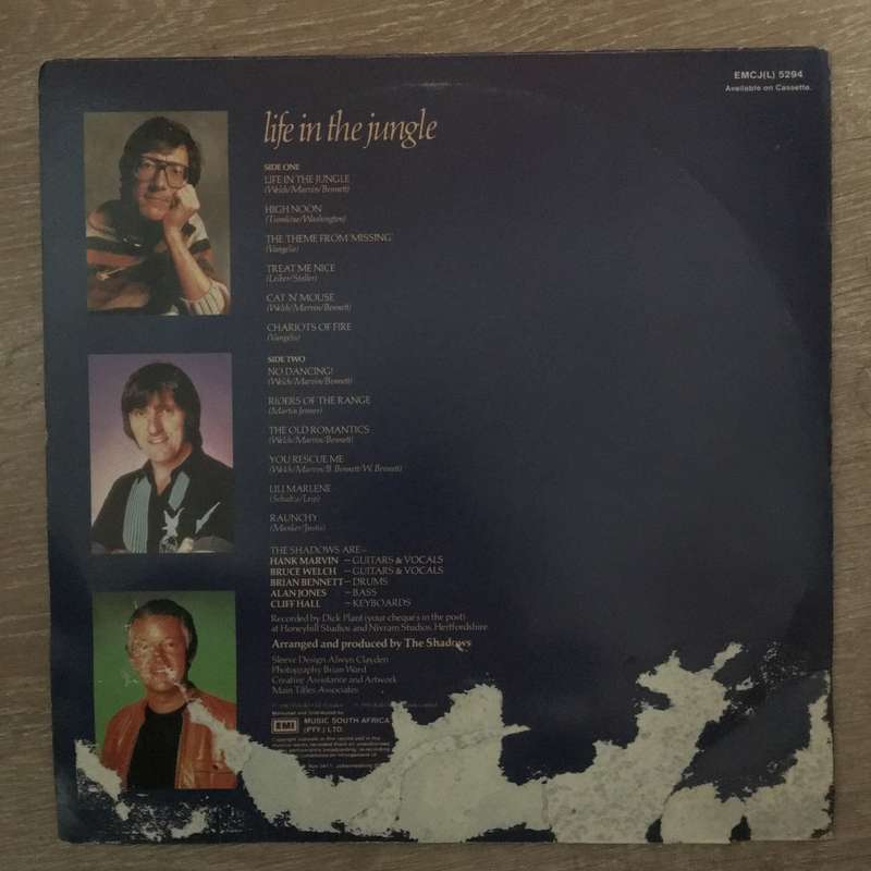 The Shadows  Life In The Jungle - Vinyl LP Record - Opened  - Very-Good+ Quality (VG+)
