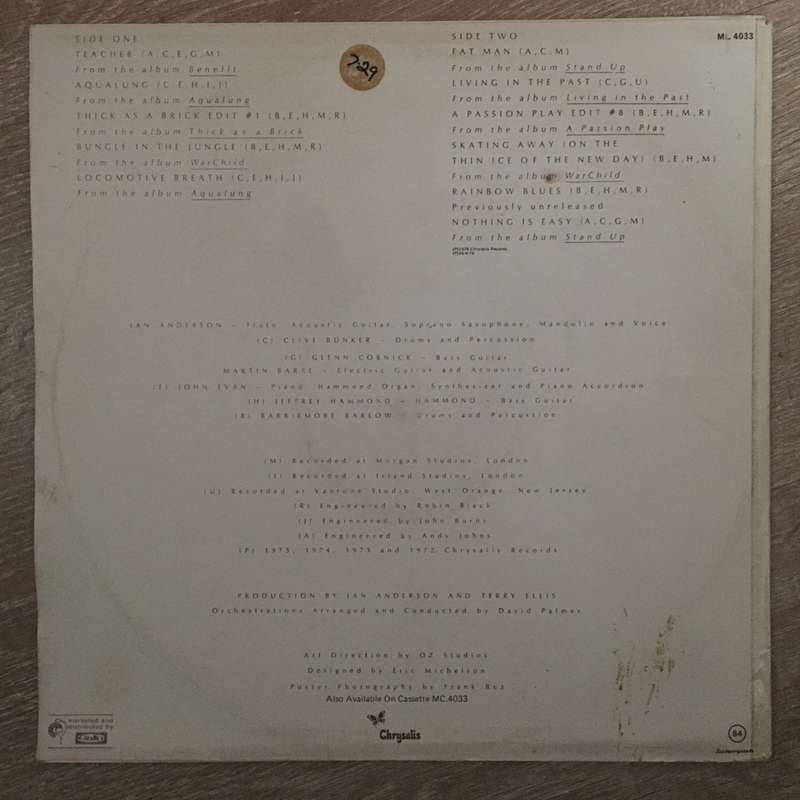 Jethro Tull  M.U. - The Best Of Jethro Tull - Vinyl LP Record - Opened  - Very-Good+ Qualit...