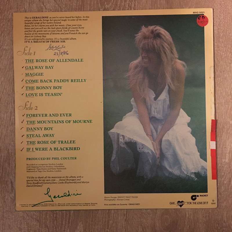 Geraldine  - A Breath Of Fresh Air - Vinyl LP Record - Opened  - Very-Good+ Quality (VG+)