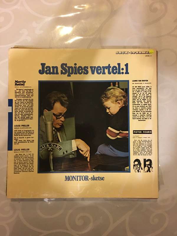 Jan Spies Vertel No 1 - Vinyl LP Record - Opened  - Very-Good+ Quality (VG+)