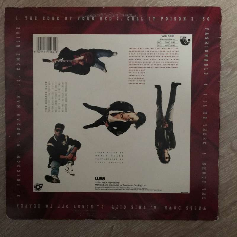 The Escape Club - Dollars and Sx - Vinyl LP Record  - Very-Good+ Quality (VG+)