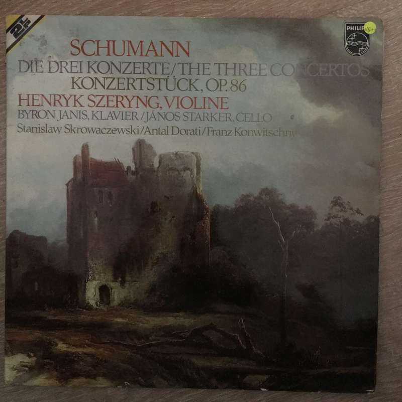 Robert Schumann, Byron Janis, Janos Starker, Henryk Szeryng  The Three Concertos  Vin...