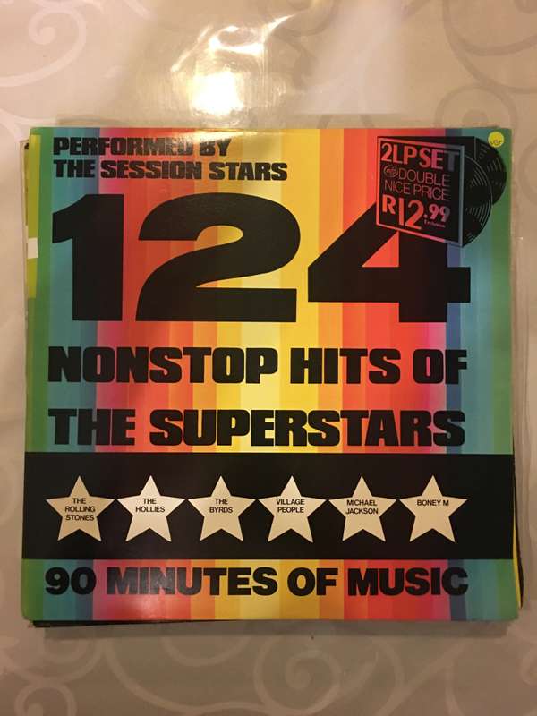 124  Non-Stop Hits of the Superstars -  Vinyl LP Record - Very-Good+ Quality (VG+)