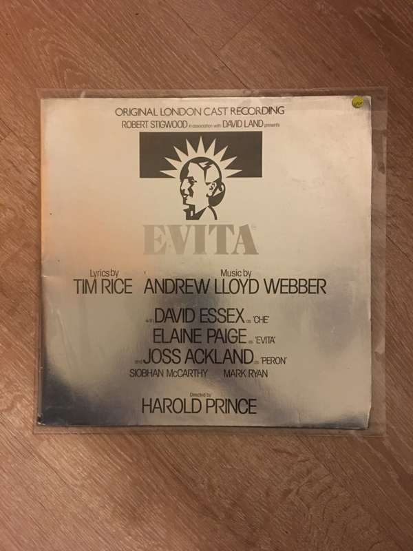 Evita - (With Elaine Paige) - Vinyl LP Record - Opened  - Very-Good+ Quality (VG+)