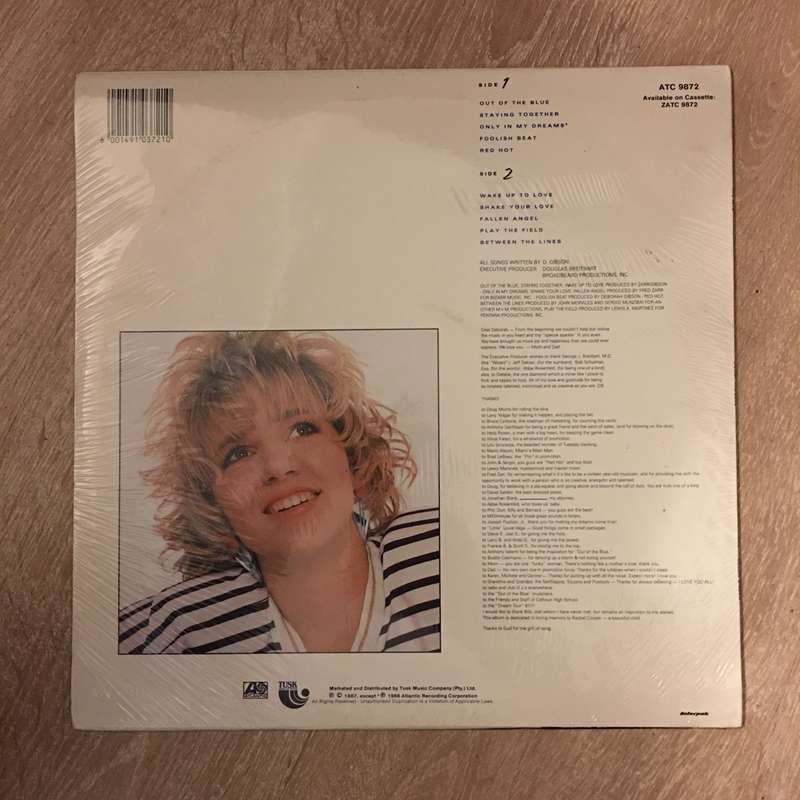 Debbie Gibson  Out Of The Blue -  Vinyl LP Record - Opened  - Very-Good+ Quality (VG+)