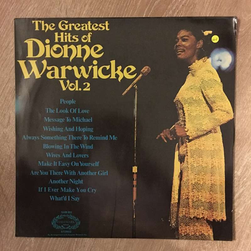 Dionne Warwick - Greatest Hits Of - Vol 2 -  Vinyl LP Record - Opened  - Very-Good+ Quality (VG+)