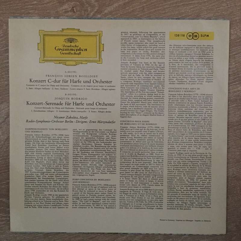 François Adrien Boieldieu/ Joaquin Rodrigo - Nicanor Zabaleta · Radio-Symphonie-Orchester Berli...