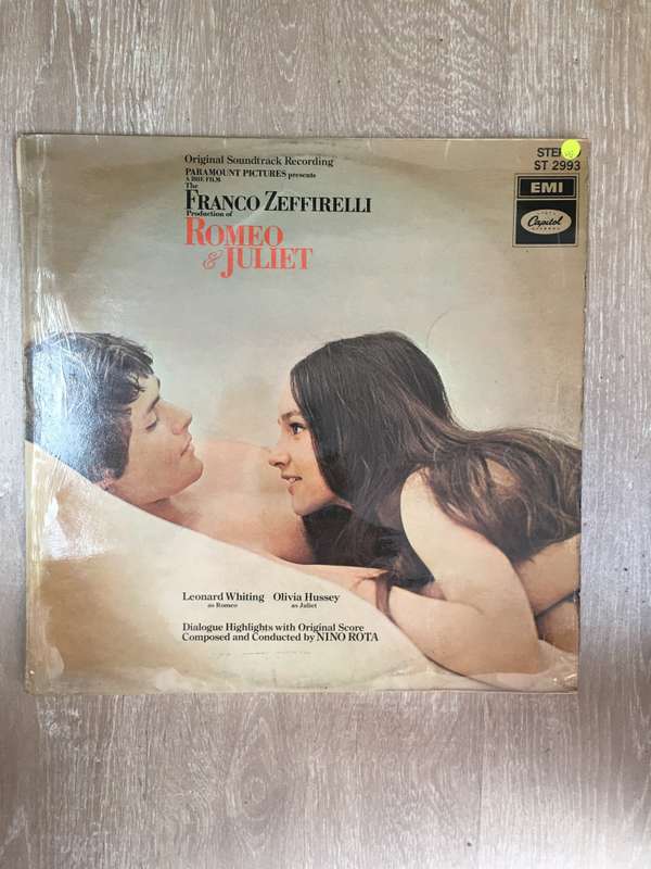 Romeo and Juliet - Franco Zeffirelli - Original Motion Picture Soundtrack - Rare Vinyl LP Record ...