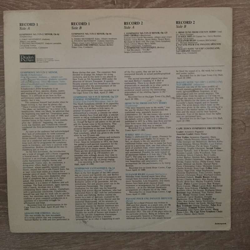 Festival '80 - The Cape Town Symphony Orchestra Plays  Vinyl LP Record - Opened  - Very-Goo...