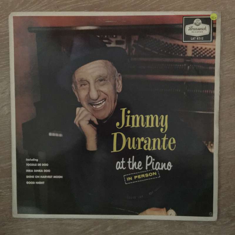 Jimmy Durante - At the Piano in Person  - Vinyl LP - Opened  - Very-Good+ Quality (VG+)