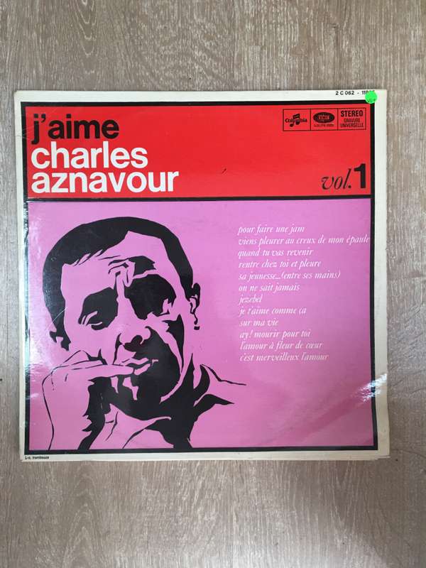 Charles Aznavour - J-Aime - Vol 1 - Vinyl LP Record - Opened  - Very-Good+ Quality (VG+)