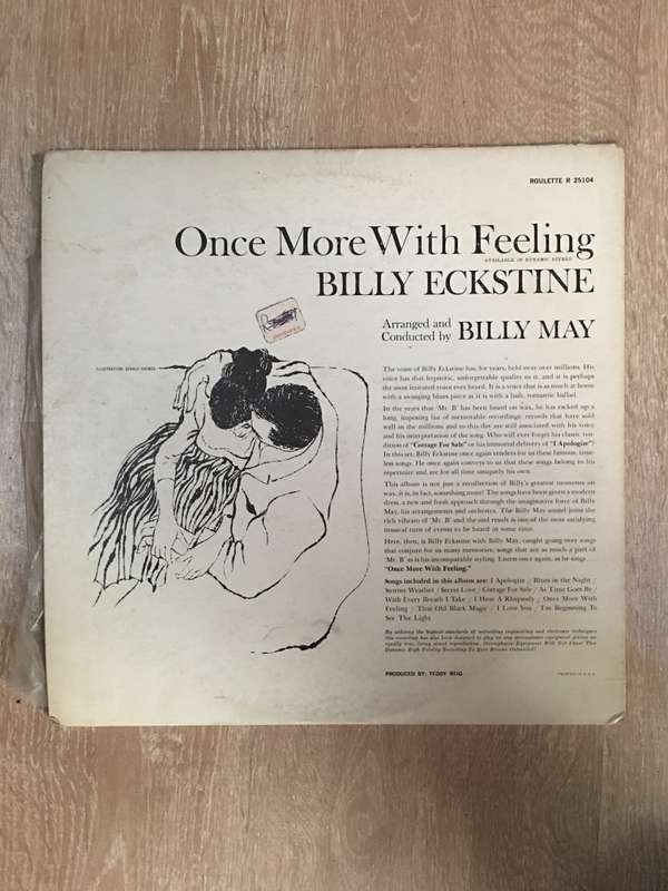 Billy Eckstine  Once More With Feeling  Judy In Love - Vinyl LP Record - Opened  - Ve...