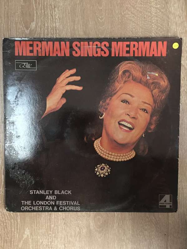 Ethel Merman  Merman Sings Merman - Vinyl LP Record - Opened  - Very-Good+ Quality (VG+)