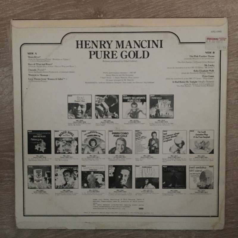 Henry Mancini - Pure Gold - Vinyl LP Record  - Opened  - Very-Good+ Quality (VG+)