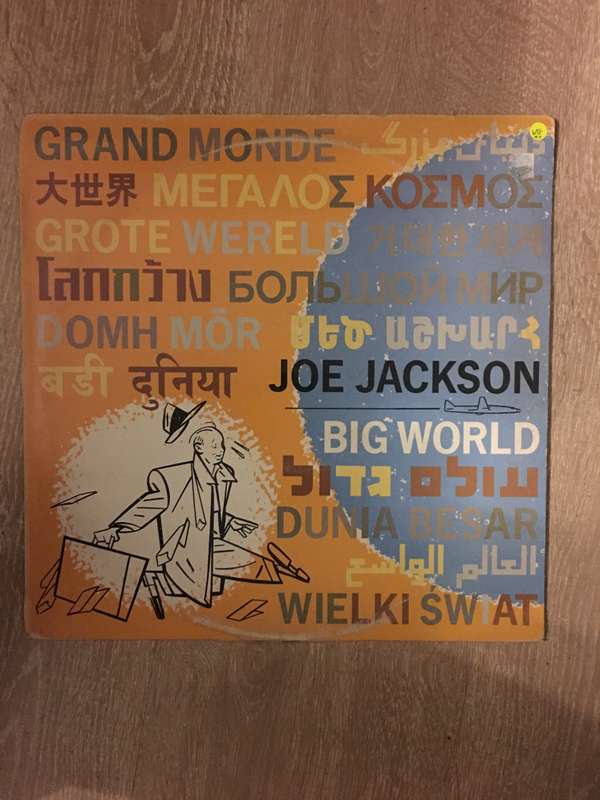 Joe Jackson  Big World - Double Vinyl LP Record - Opened  - Very-Good+ Quality (VG+)