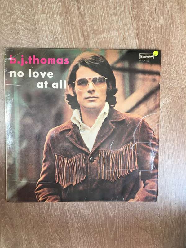 B.J. Thomas  No Love At All - Vinyl LP Record - Opened  - Very-Good+ Quality (VG+)
