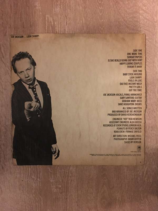 Joe Jackson - Look Sharp - Vinyl LP Record (VG-)