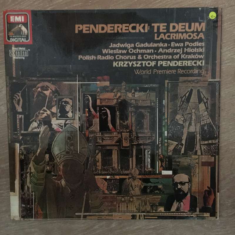 Penderecki  Te Deum / Lacrimosa -  Vinyl LP Record - Opened  - Very-Good+ Quality (VG+)