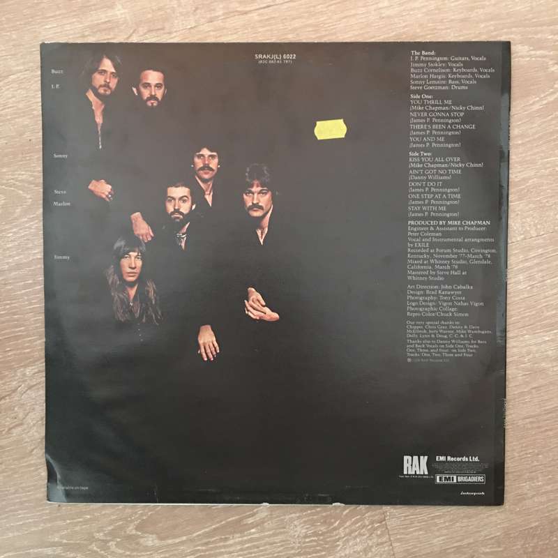 Exile - Mixed Emotions -  Vinyl LP Record - Opened  - Very-Good Quality (VG)