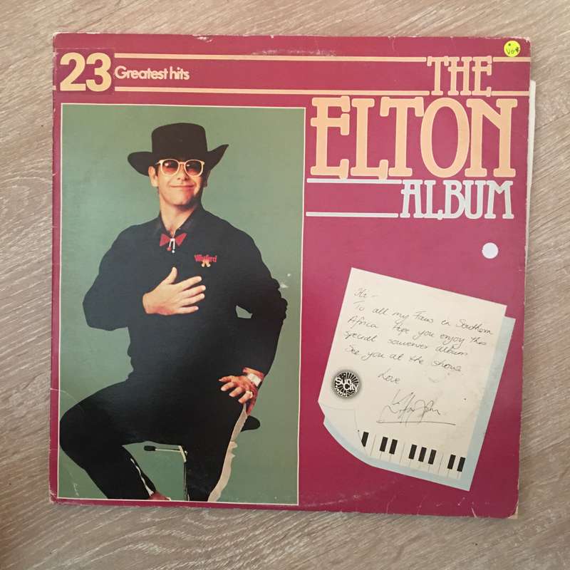 Elton John  The Elton Album - 23 Greatest Hits - Vinyl LP Record - Very-Good Quality (VG)