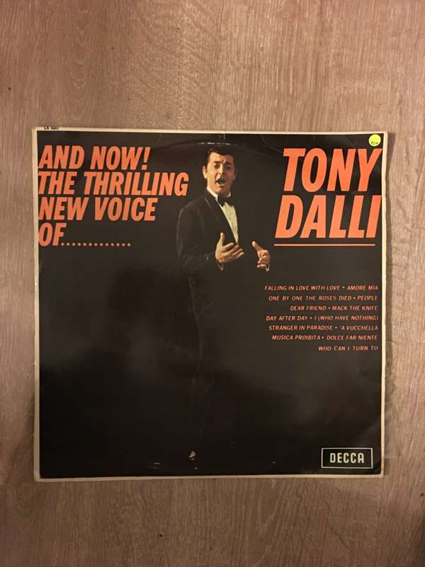 Tony Dalli -  Vinyl LP Record - Opened  - Very-Good+ Quality (VG+)