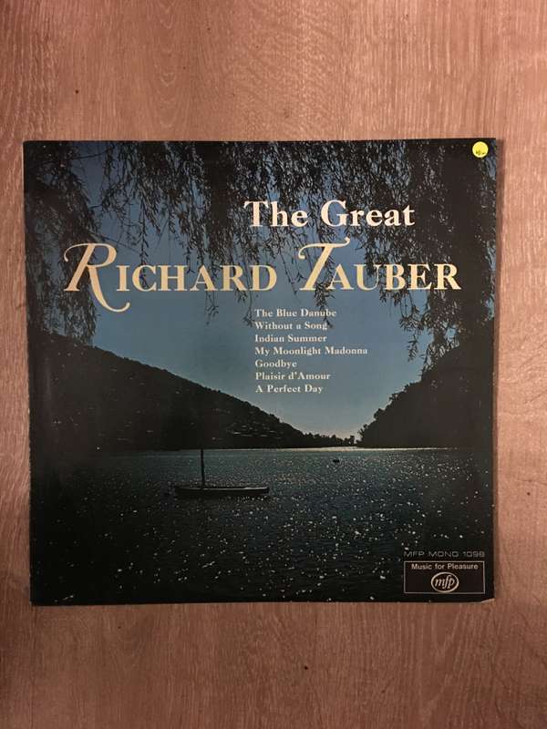 The Great Richard Tauber -  Vinyl LP Record - Opened  - Very-Good+ Quality (VG+)