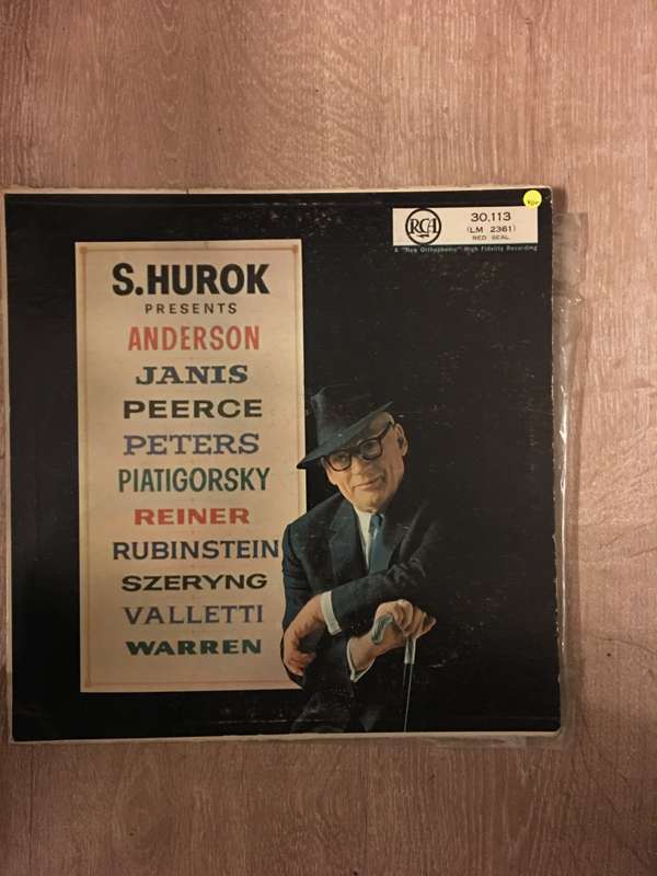 S.Hurok Presents Anderson, Janice Peerce  - Vinyl LP Record - Opened  - Very-Good+ Quality (VG+)