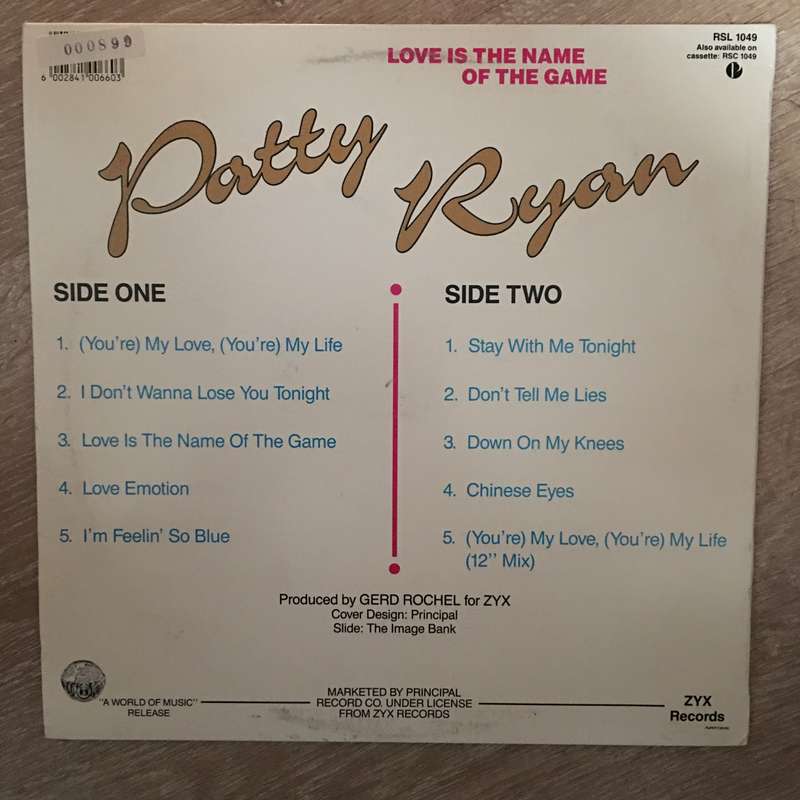 Patty Ryan  Love Is The Name Of The Game - Vinyl LP Record - Opened  - Very-Good- Quality (...