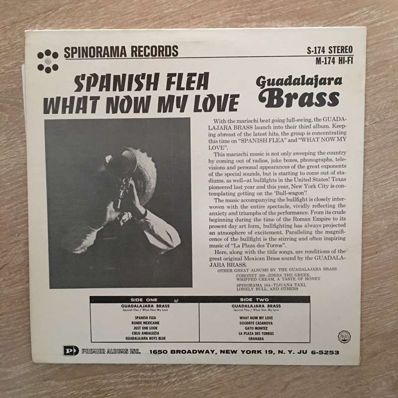 Guadalajara Brass  What Now My Love - Vinyl LP Record - Opened  - Very-Good+ Quality (VG+)