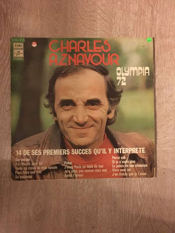 Charles Aznavour - Olympia '72 - Vinyl LP Record - Opened  - Very-Good- Quality (VG-)