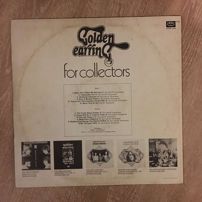 Golden Earring  For Collectors - Vinyl LP Record - Opened  - Very-Good Quality (VG)
