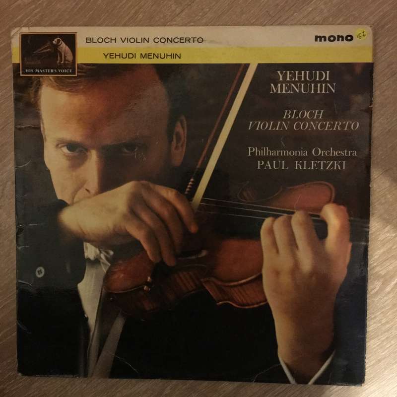 Bloch, Menuhin - Philharmonia Orchestra, Paul Kletzki  Violin Concerto -  Vinyl LP Record -...