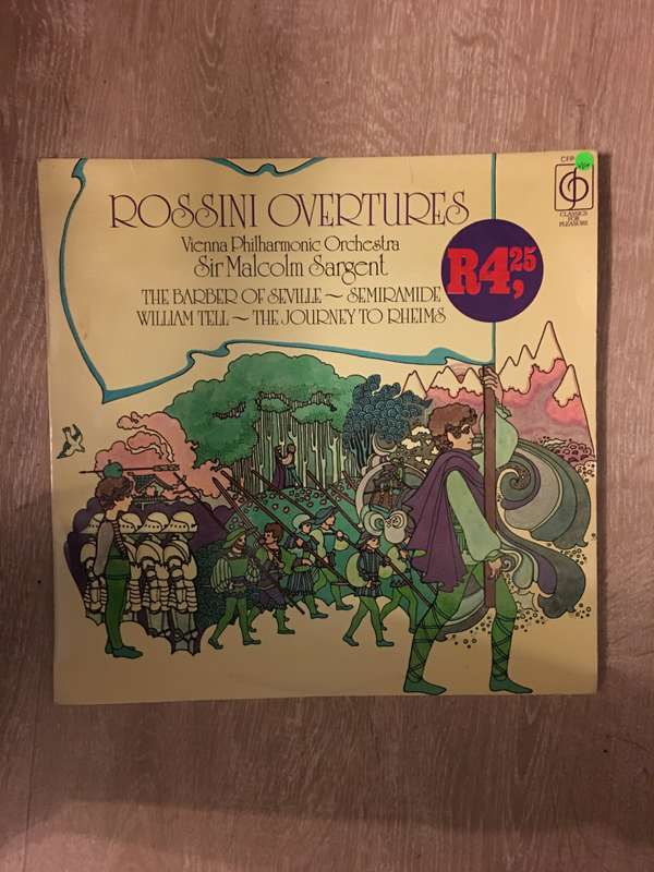 Rossini Overtures - Vienna Philharmonic Orchestra - Sir Malcolm Sargent - Vinyl LP Record - Op...