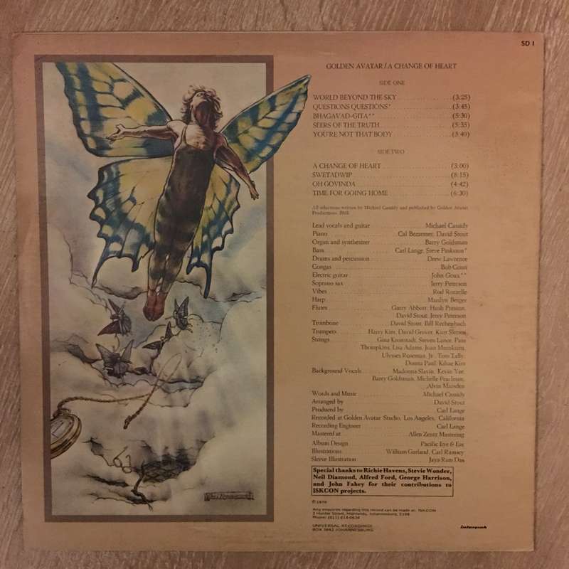 Golden Avatar - A Change Of Heart - Vinyl LP Record - Opened  - Very-Good+ Quality (VG+)