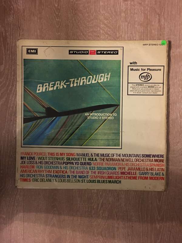 Break- Through - Studio 2 Stereo - Vinyl LP Record - Opened  - Very-Good Quality (VG)