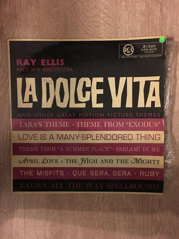 Ray Ellis - La Dolce Vita - Vinyl LP Record - Opened  - Very-Good+ Quality (VG+)