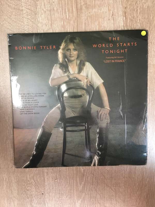 Bonnie Tyler - The World Starts Tonight - Vinyl LP Record - Opened  - Very-Good+ Quality (VG+)