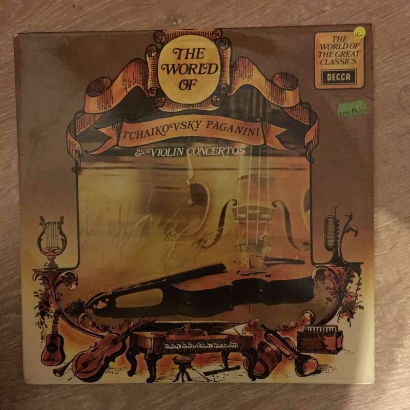The World Of Tchaikovsky, Paganini - Violin Concertos -  Vinyl LP Record - Opened  - Very-Good+ Q...