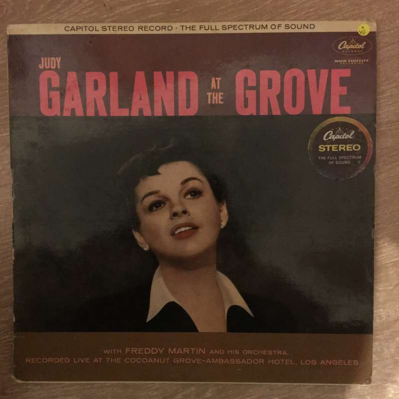 Judy Garland At The Grove - Vinyl LP Record - Opened  - Very-Good Quality (VG)