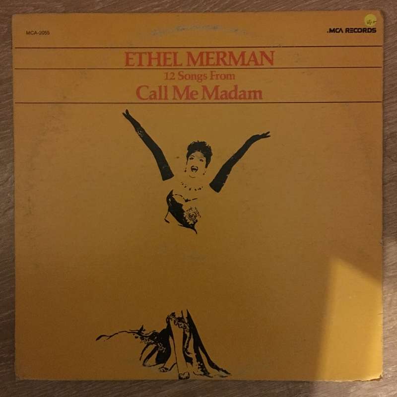Ethel Merman  Songs From Call Me Madam -  Vinyl LP Record - Opened  - Very-Good+ Quality (VG+)