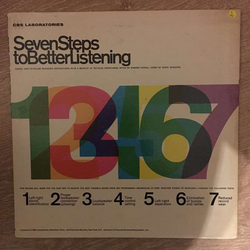 CBS Laboratories - Seven Steps To Better Listening - Vinyl LP Record - Opened  - Very-Good Qualit...