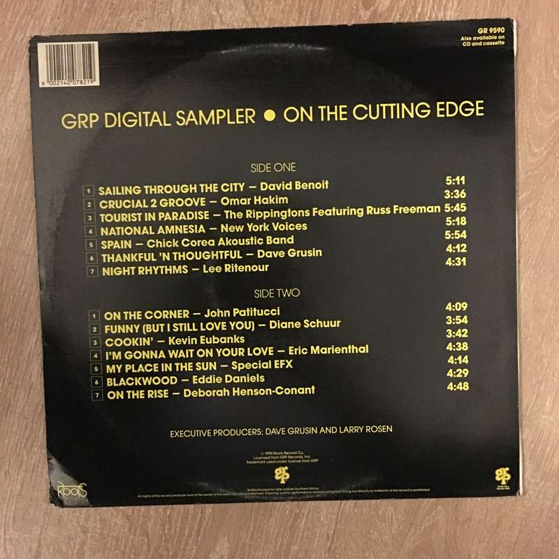 GRP Digital Sampler - On The Cutting Edge - Vinyl LP - Opened  - Very-Good+ Quality (VG+)