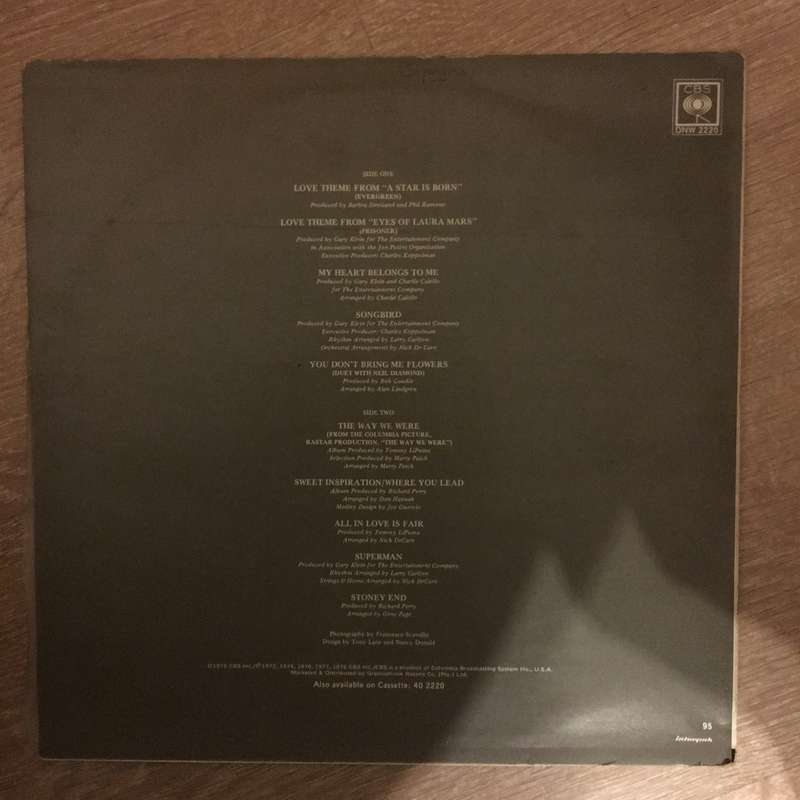 Barbra Streisand Greatest Hits Vol 2 - Vinyl LP Record - Good Quality (G)